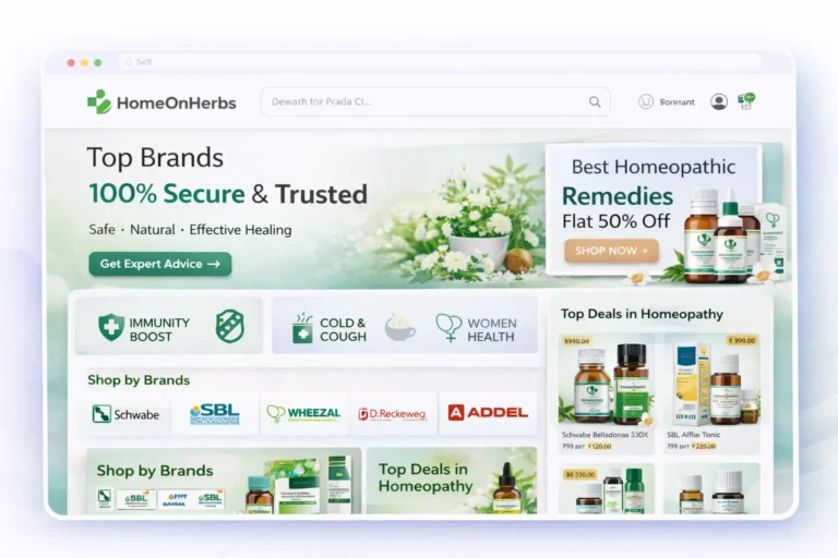 Freelance Website Designing 6 homeo n herb