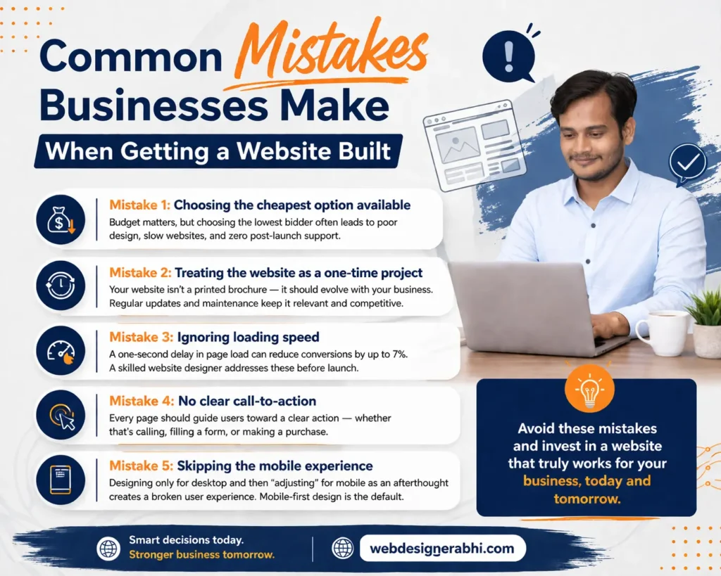 Best Website Designer in Prayagraj (Allahabad) - What to Know Before You Hire One in 2026 2 Common Mistakes Businesses Make When Getting a Website Built