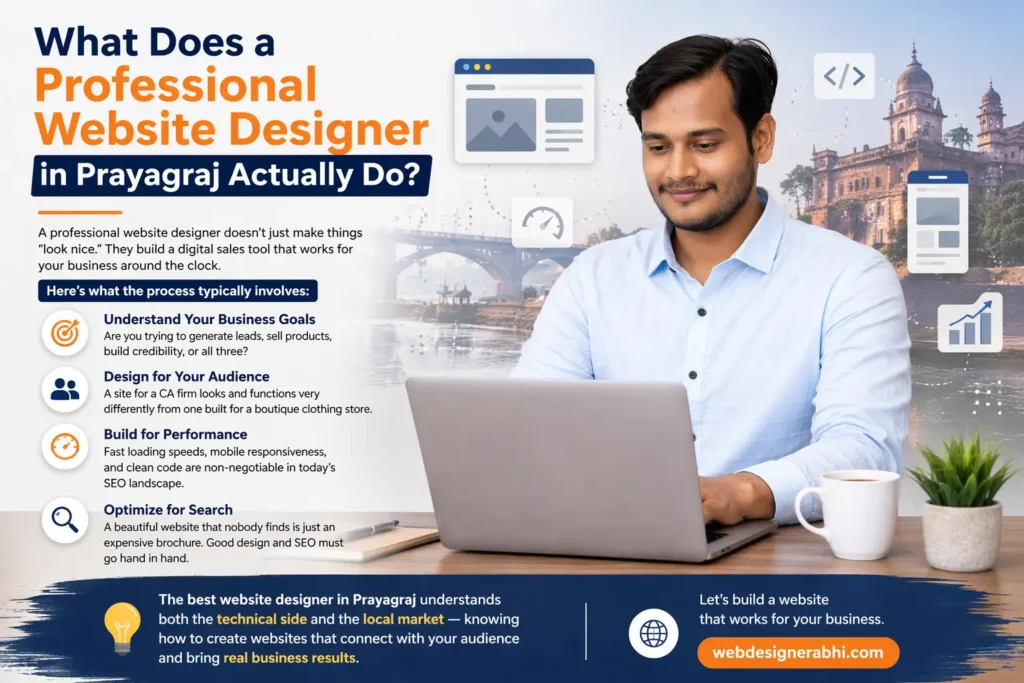 Best Website Designer in Prayagraj (Allahabad) - What to Know Before You Hire One in 2026 1 What Does a Professional Website Designer in Prayagraj Actually Do